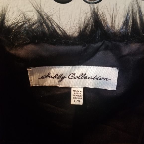 New with Tags Shelby Collection Black Faux Fur Vest Size Latge - Picture 6 of 7